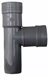 Тройник WAVIN DN40/40 87° из полипропилена, серый