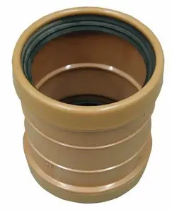 Wavin Sewer Double Socket 110 PVC Brown