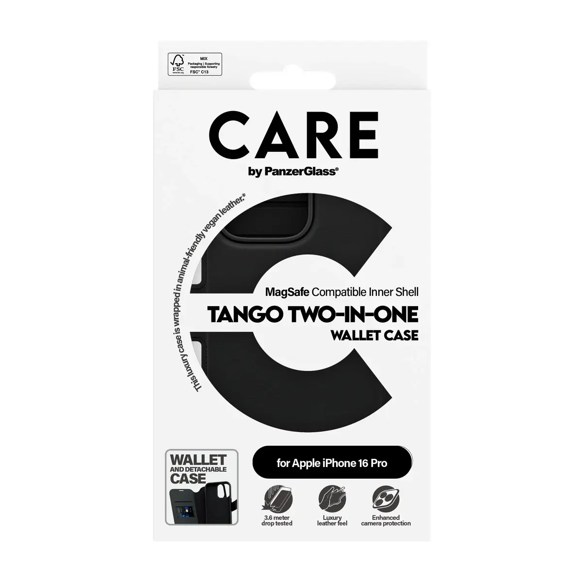 Чехол PanzerGlass CARE by Feature Case Tango Two-in-One Wallet Photo 3