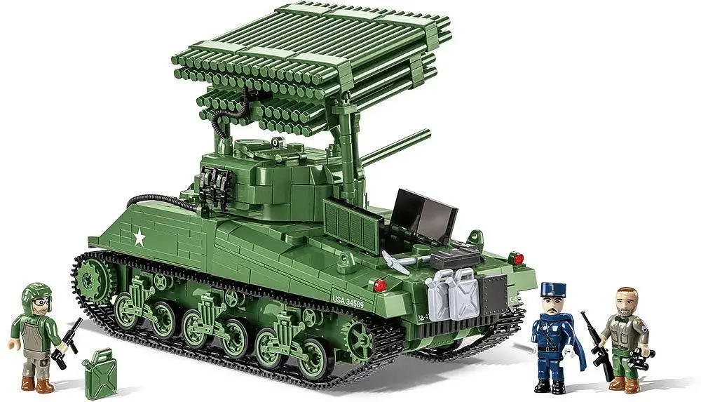 Būvniecības komplekts COBI M4A3 Sherman & T34 Calliope Photo 4