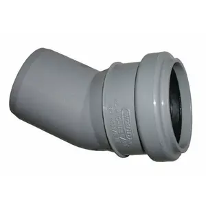 WAVIN отвод S&W50X30PVC серый – ПВХ отвод 50×30 мм