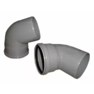 WAVIN колено S&W110X67PVC серое — ПВХ отвод 110 мм x 67 мм
