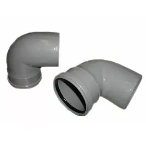 WAVIN Отвод S&W110X88PVC GREY — ПВХ отвод 110×88 мм