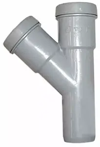 Тройник Wavin S&W 50x50/45 ПВХ серый