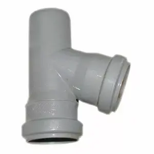 Тройник WAVIN PVC D50/50x67° (модель 3021676) для дренажа и канализации