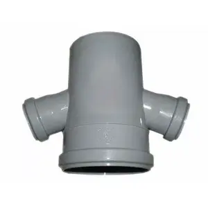 PVC internal sewer four-way connector WAVIN DN110 x 50 x 50 x 67°
