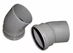 Отвод WAVIN S&W 40 мм 67 градусов из ПП, серый