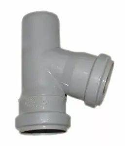 Тройник Wavin S&W 50x40/67 ПП серый