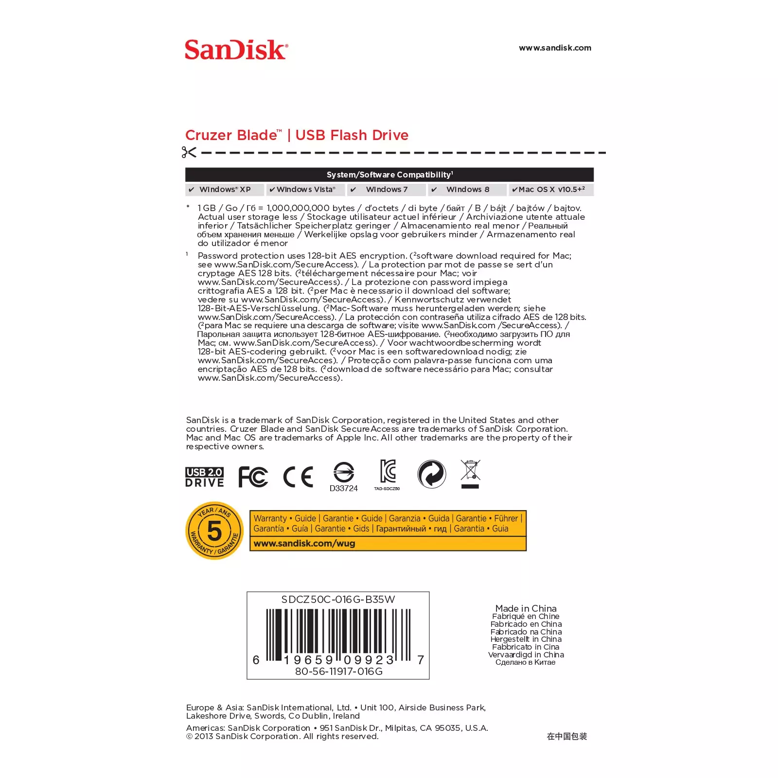 SANDISK SDCZ50C-016G-B35W Photo 5