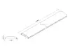 Cable Cover Multibrackets M SS Black 75mm W - 1100mm L Photo 5