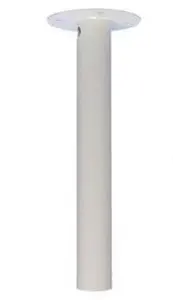 Ernitec Straight Tube Mount 0070-10100 in White with 100 cm Maximum Length and 5 cm Diameter for Security Cameras