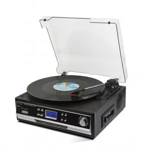Belt-drive audio turntable Technaxx TX-22+ Black Semi Automatic