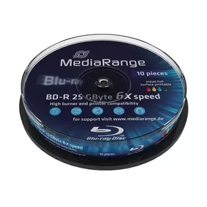 MediaRange MR500 lasīt/rakstīt blue-ray disks (BD) BD-R 25 GB 10 pcs