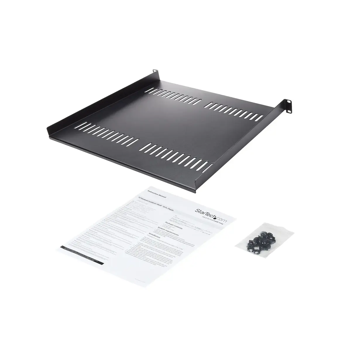 StarTech CABSHELF116V 1U Ventilējams statīva plaukts Photo 12