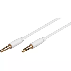 Аудиокабель Microconnect AUDLL3W 3м 3.5мм белый