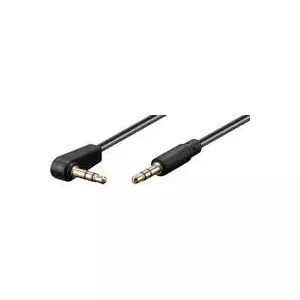 Microconnect AUDLL1A audio kabelis 1 m 3.5mm Melns