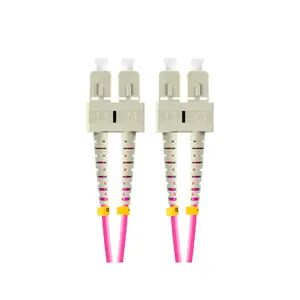 Fibre optic patch cable LANBERG FO-SUSU-MD41-0010-VT SC-SC OM4 1 m (violet)