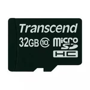 Flash Memory Transcend 32GB MicroSDHC Class 10 TS32GUSDC10