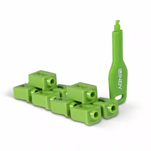 Комплект заглушек MOXA для SFP-портов зелёные — 10 шт. с 1 ключом, совместимы с SFP