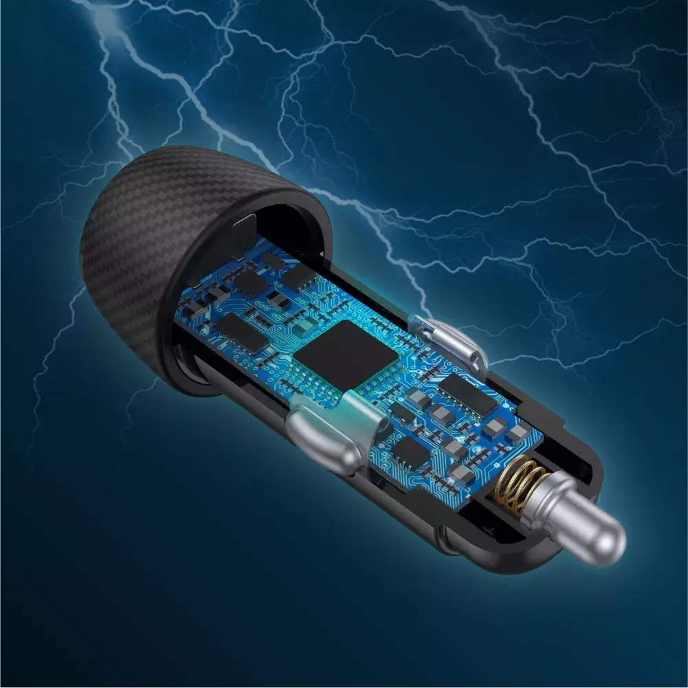 Auto lādētājs Unitek P1400A — USB-C & USB-A, 38 W Photo 4