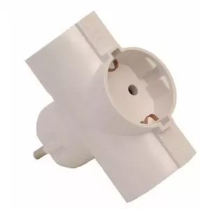 Power strip electro base SAD3Z — 3-outlet grounded, white