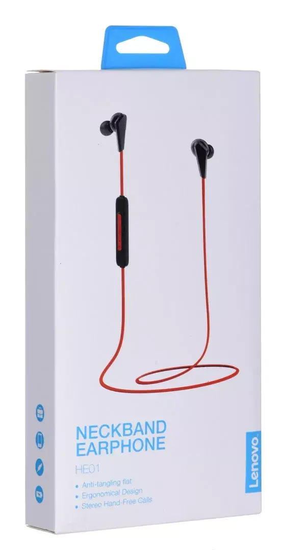 Bezvadu Bluetooth austiņas Lenovo HE01 RED Photo 7