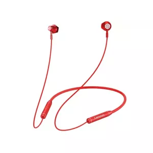 Наушники Lenovo HE06 Moving-Coil Headphones (беспроводные, Bluetooth, вставные, красные)