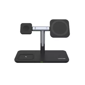 Freestanding Charging Station UNITEK P1212A 15W Wireless ABS Black Silver