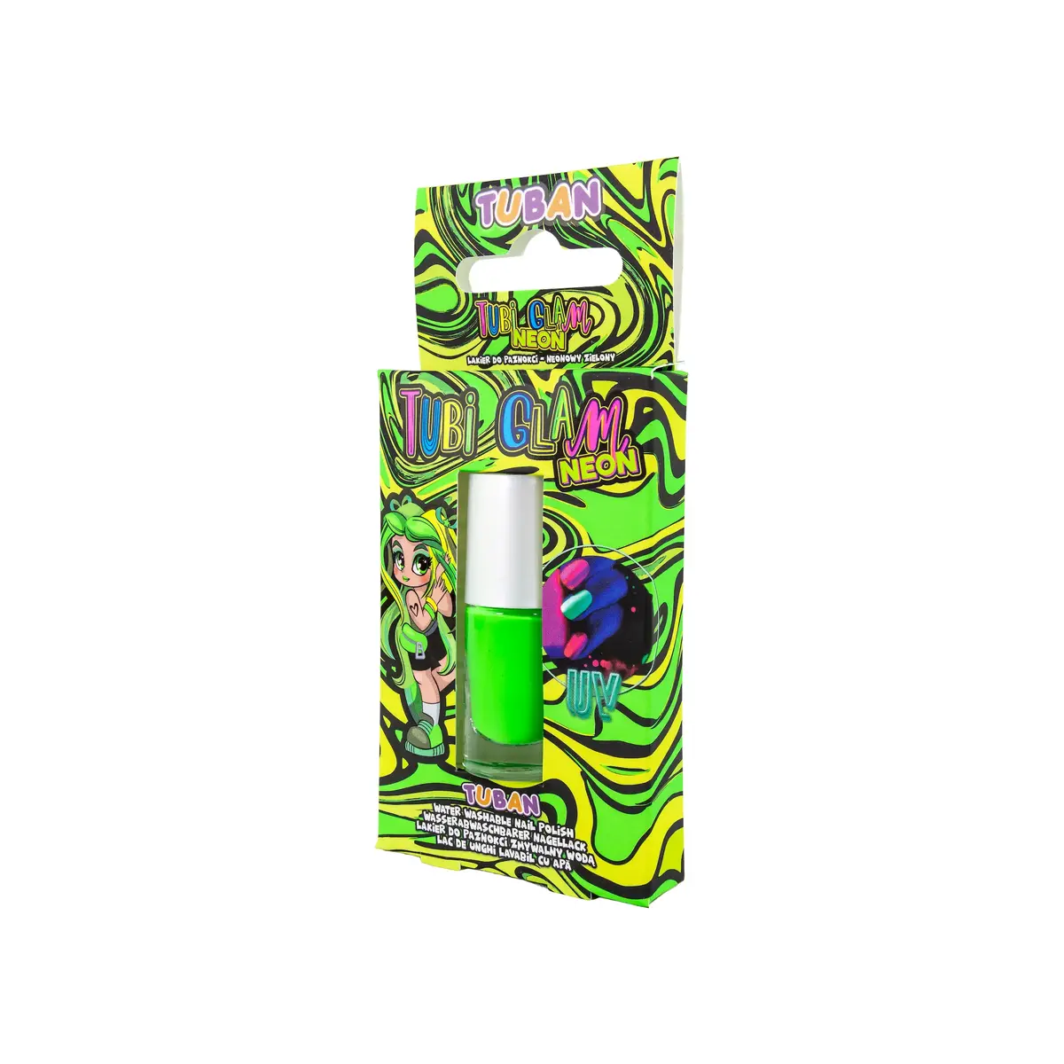 Nail polish TUBAN Tubi Glam — Neon Green Photo 2