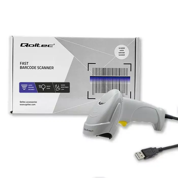 QOLTEC 50877 1D USB laser barcode scanner Photo 2