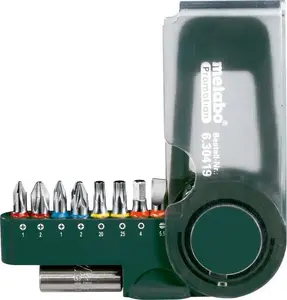 Screwdriver Set Metabo SP 9 Pieces — Torx, Phillips, Hex, 25 mm tips