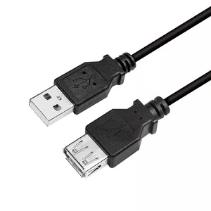 LogiLink CU0010B USB kabelis USB 2.0 2 m USB A melns
