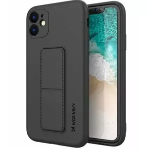 Wozinsky Kickstand maciņš iPhone 11 — elastīgs silikona aizsargvāciņš, melns