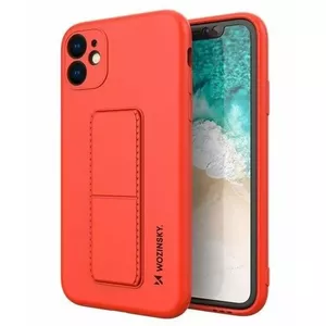 Aizmugurējais vāciņš Wozinsky  
       Apple 
     Kickstand Case flexible silicone iPhone 11  
     Red