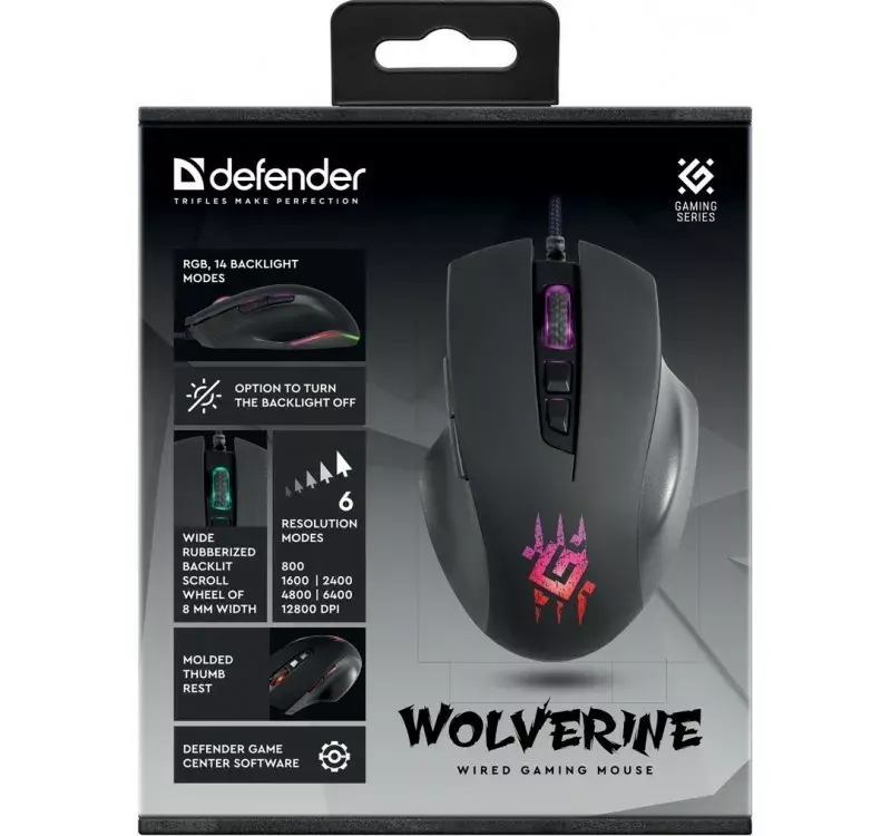 DEFENDER Wolverine GM-700L проводная игровая мышь Photo 11