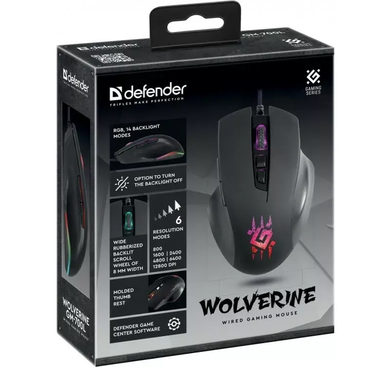 DEFENDER Wolverine GM-700L проводная игровая мышь Photo 12