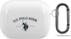 Защитный чехол U.S. Polo Assn. Shiny для AirPods Pro, белый