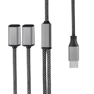 4smarts 456906 USB kabelis 0,2 m USB C 2 x USB C Melns, Pelēks