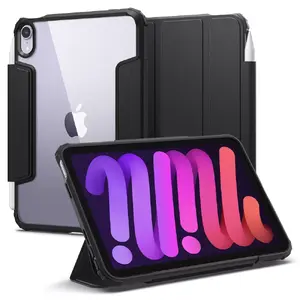 Vāks Cover Spigen Ultra Hybrid Pro priekš Apple iPad Mini 6, piemērots 21,1 cm (8,3") ekrānam, 2 statīva režīmi, melns