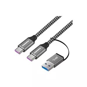 USB-C cable PREMIUMCORD ku31cq2, 2.0 m, 5 A, 20 Gbit/s