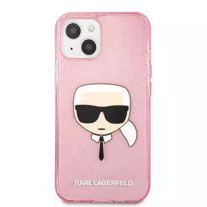 Karl Lagerfeld KLHCP13SKHTUGLP iPhone 13 mini 5.4" różowy/pink hardcase Glitter Karl`s Head