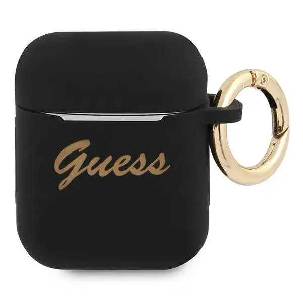 GUESS Silicone Case for Apple AirPods 1/2 Vintage Script Photo 2