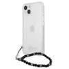 Case GUESS for Apple iPhone 13 — transparent PC, script & pearls Photo 2