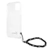 Case GUESS for Apple iPhone 13 — transparent PC, script & pearls Photo 7