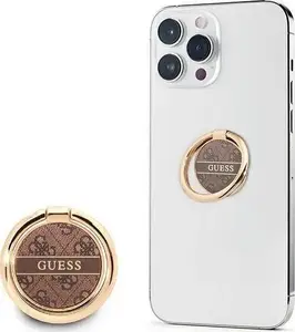 Ring stand GUESS GURSHG4SW brown 4G — phone ring holder and kickstand