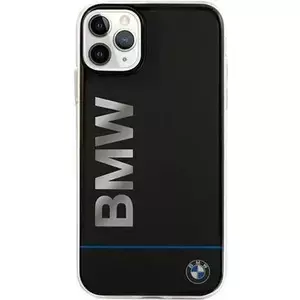 Etui BMW BMHCN65PCUBBK iPhone 11 Pro Max 11 6,5" melns melns cietais futrālis ar apdrukātu logotipu Signature Printed Logo