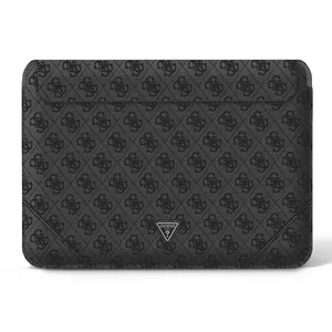 Laptop sleeve GUESS GUCS14P4TK 13/14-inch black, 0.503 kg, Uptown Triangle logo