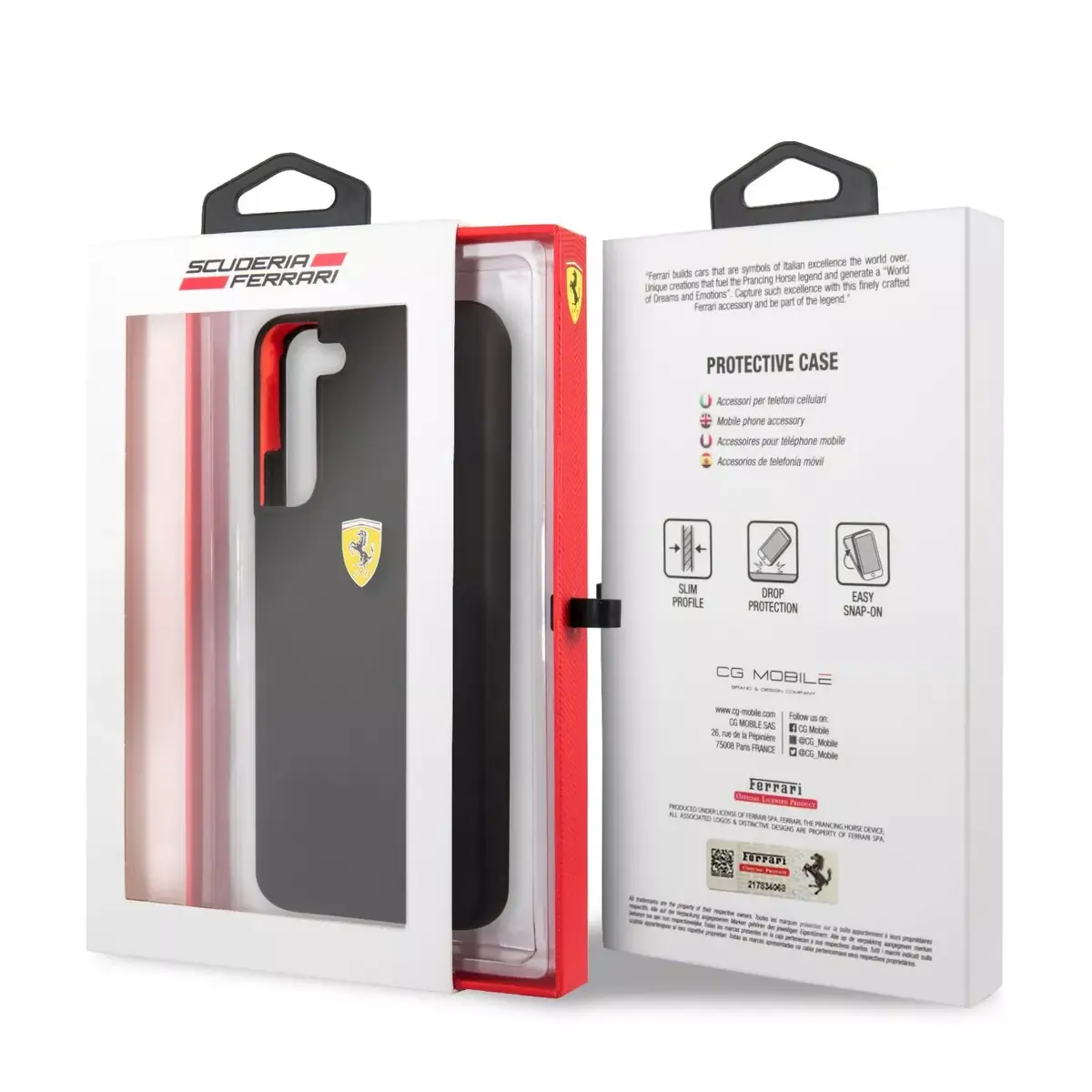 Силиконовый чехол Ferrari FESSIHCS22MBK Photo 5
