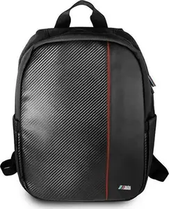Рюкзак BMW BMBPCO15CAPRBK 16" чёрный с красной полосой Carbon Red