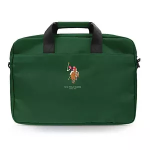 Portfeļa soma U.S. Polo ASSN USCB15PUGFLGN 16" klēpjdatoriem, zaļa